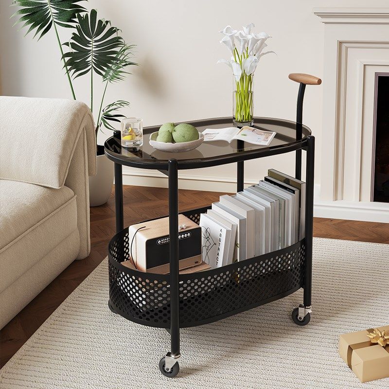 沙发边几阳台茶桌高级感客厅中古风可移动茶几复古小推车床头带轮,住宅家具,移动边几/推车,淘宝优惠券,粉丝福利购,淘宝优惠卷