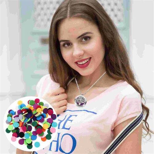 170pcs Round Cotton Pads for 30mm Aromatherapy Pendant