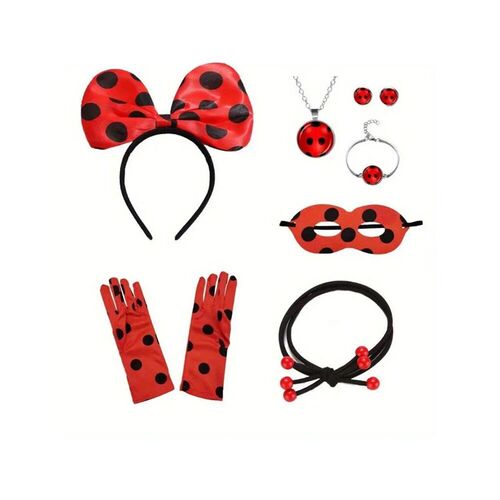 A ladybug head with ladybug wings and mask Ladybug costume