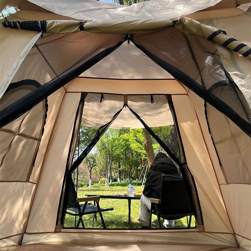 An inflatable tent, camping tent, waterproof inflatable tent