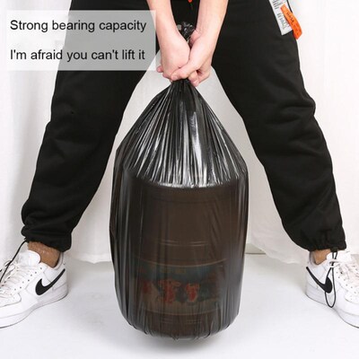 Rubbish Bag Continuous Roll Trash Can Bin Trash Bags Black 1