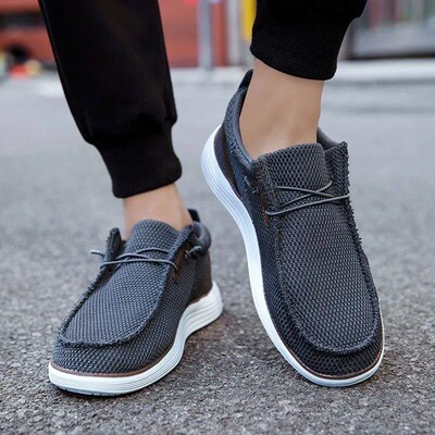 Fujeak Mens Breathable Casual  Slip Shoes Comfort Slip-on M