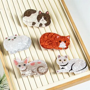 Hair Claw Cute Y2k Clip Cat Grab Headdress Animal