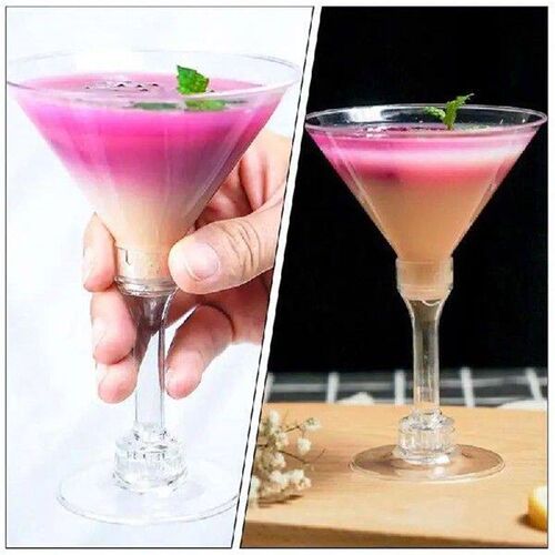 10 Pcs Disposable Plastic Cocktail Martini Container