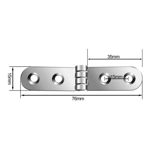 180 Degree 2pcs Foldable Hinge Flap Screw-On Hinges For Sewi