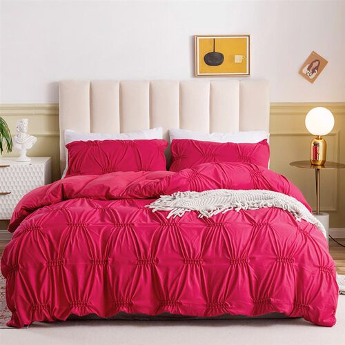 Craft Pull Flower Plain Color Quilt ver Pillowcase Bedding 3