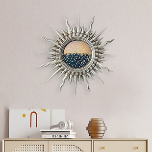 修镜框壁炉壁挂镜 饰镜玄关镜子壁饰挂墙面装 欧式 餐厅客厅太阳神装