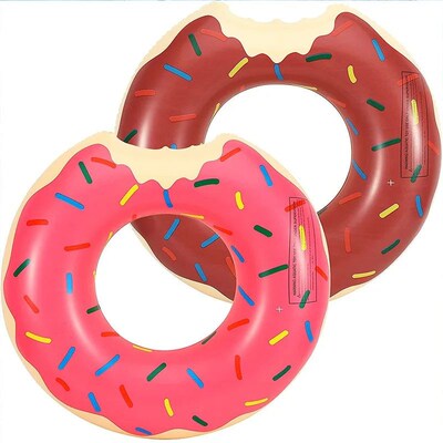 Rooxin Donut Swimming Ring Inflatable Swim Pool Float For Ki
