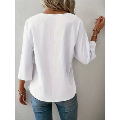 Plus Size Womens Fashion Summer Shirts Fit Blouses Breathabl