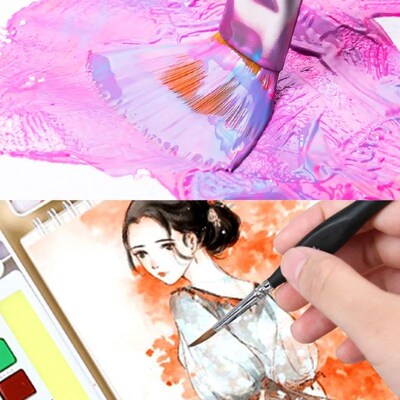 32Pcs Paint Brush Set for Acrylic Painting Premium Nylon Bri