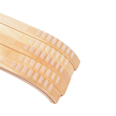 Hotel Womens Wooden Hanger with Clip Solid Wood Pants Clip