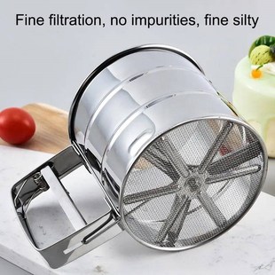 1pc Stainless Steel Flour Sifter For Baking, Powder Sugar Sh