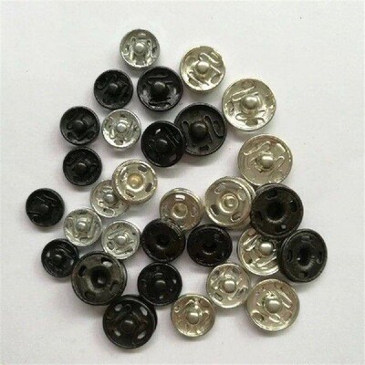 50 Pairs/set Metal Press Studs Sewing Button Snap Fasteners
