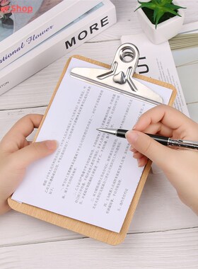 Wooden Clipboard A4 A5 Wood Clips Writing Sheet Pad Note Boa