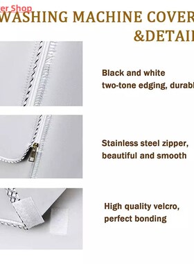 Laundry Dryer Cover Washing Machine Cover Polyester Fibre Wa