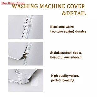 Laundry Dryer Cover Washing Machine Cover Polyester Fibre Wa