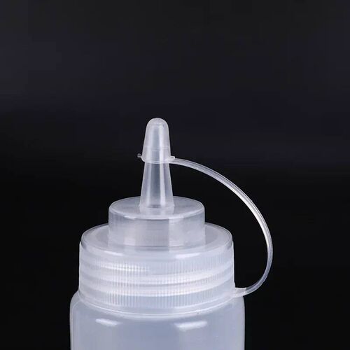 1PC White Plastic Squeeze Bottle With Cap Dispenser Bottle B