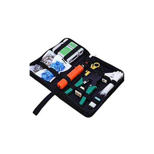 Portable Ethernet Network Tool Cable Tester Kit RJ45 Crimper
