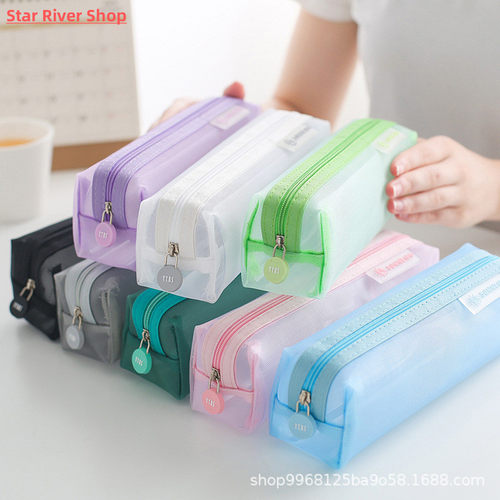 Transparent Stationery Bag Exam Special Student Net Yarn Pen