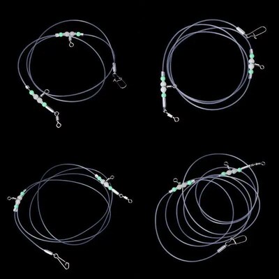 1 Group Fishing Tackle Line Swivels Night Luminous Beads Pin