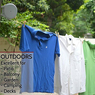 15M Retractable Clothesline Invisible Clothes Drying Rack Ro