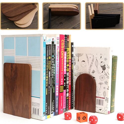 Nature Desktop Bookends Wooden Walnut Beech Bookends Book
