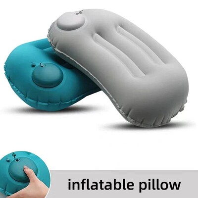 Outdoor Camping Pillow, Quick Press Inflatable Head Pillow,
