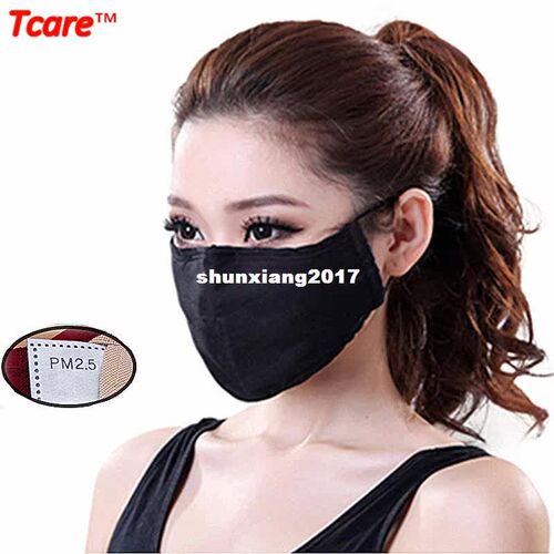 Tcare Unisex Soft Cotton Mouth Mask PM2.5 Filter Anti Dust M