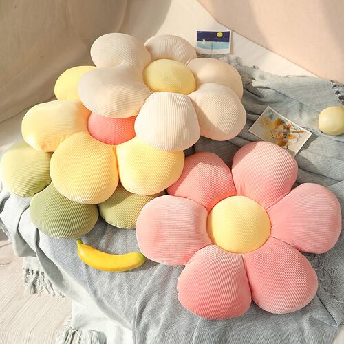 35-45cm Kawaii Colorful Flower Plush Pillow Cushion Soft Sun