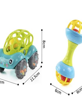 Baby Montessori Toys 0 12 Months Sensory Rattle Teether Gras