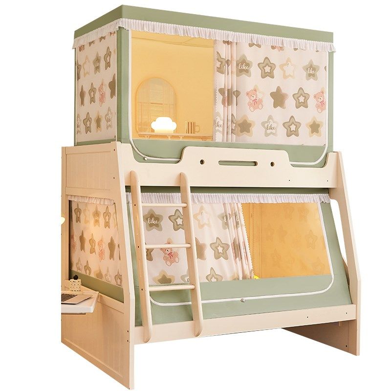 儿童子母床蚊帐遮光床帘一体式上铺层床帐篷下铺专用梯形遮挡帘,床上用品,蚊帐,淘宝优惠券,粉丝福利购,淘宝优惠卷