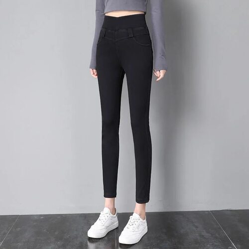 Oversized 38 Super High Waist Denim Pencil Pants For Women C