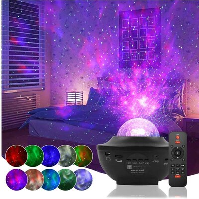 Cornucopia Starry Sky Laser Water Ripple Projection Light Bl