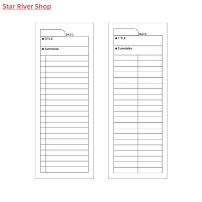 50Sheets Simple Tearable Note Paper Non-sticky Note Book
