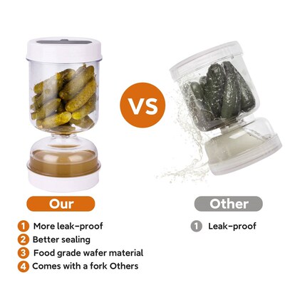 Olive and Pickle Strainer Jar, New Olive Container Hourglass