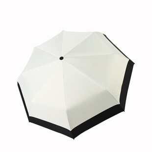 Umbrella Black Glue Stitching Folding Sunscreen ti-Sunshade