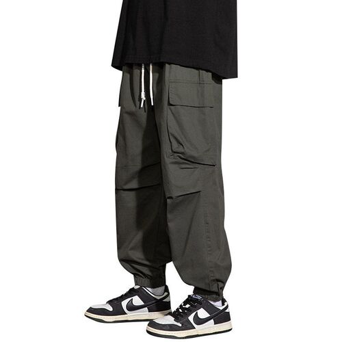 teny Bran Loose Cotton Overalls Mens Summer Thin Mens Spor