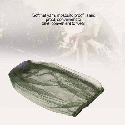 Outdoor Mosquito Head Net Hat Insect Protector Cover for Hea