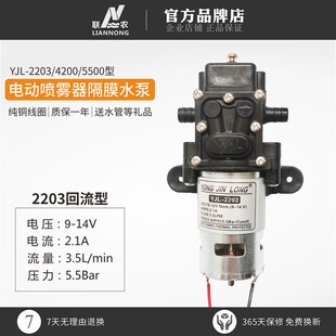 5500型电动喷雾器隔膜水泵背负式 打药机马达抽水小水泵 4200 2203