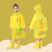 儿童雨衣女童女孩一年级加肥加大书包雨裤 大童学生女10岁 分体套装