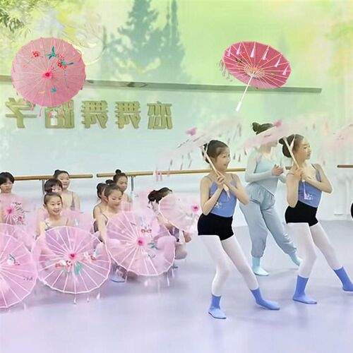 透明流苏伞踏浪舞蹈伞儿童走秀伞广场道具古典傣族跳舞演出工艺伞