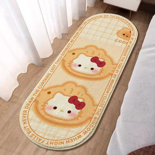 床边地毯秋冬天加厚毛绒全铺地垫子儿童卧室卡通房间床前可睡可坐