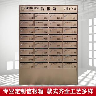 厂家小区信报箱不锈钢材质保证智能信包箱防雨信箱价格低
