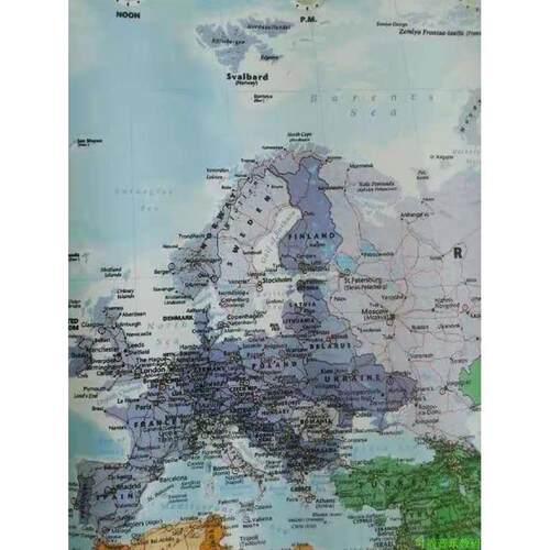 English World Map Waterproof Big Large Map Of The World Post