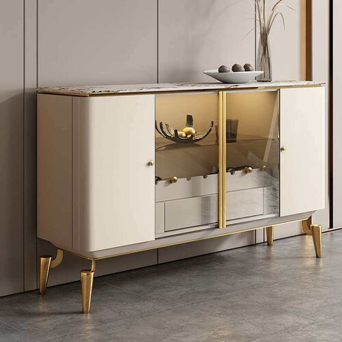 Light Luxury Rock Board Entrae Cabinet Modern Simple Sideboa