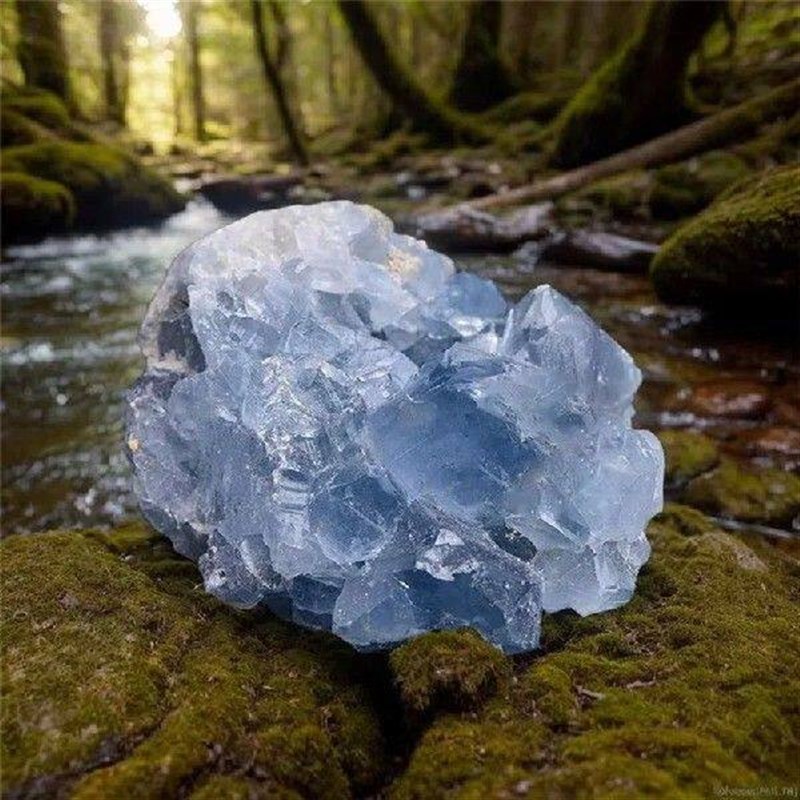 DHDL Raw Celestitecrystals Irregular Shape Crystal Stones - 实物图
