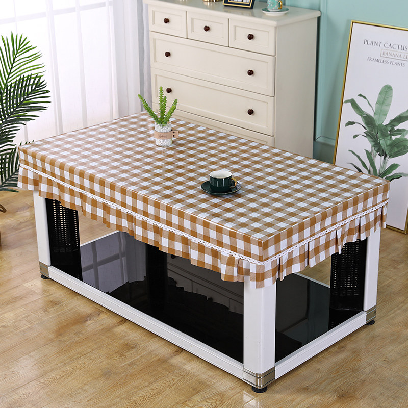 桌布防水防油防烫免洗茶几烤火桌罩电炉皮罩电炉罩取暖桌罩,居家布艺,桌布,淘宝优惠券,粉丝福利购,淘宝优惠卷