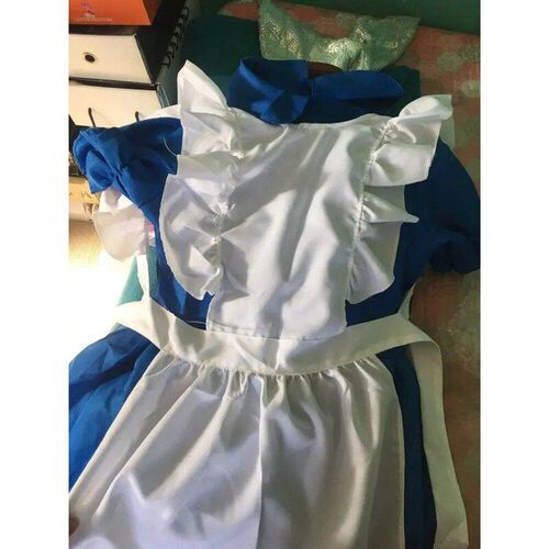 Children Girl Blue Alice In Wonderland Halloween Costume For