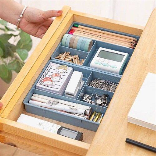Desk Drawer Organizer Stackable Multi-cell Desktop Storage