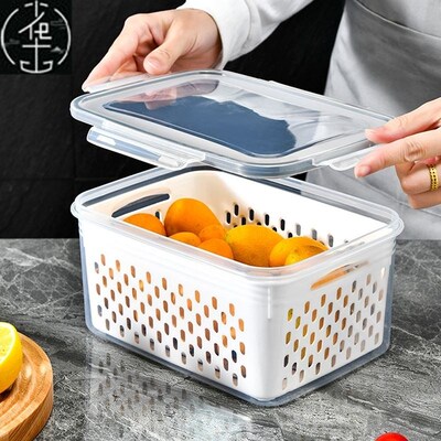 Kitchen Refrigerator Storage Box Fridge Organizer Vegetable